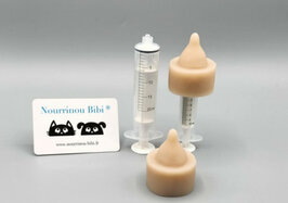 set tepel op syringe maat 3 - >350gr.